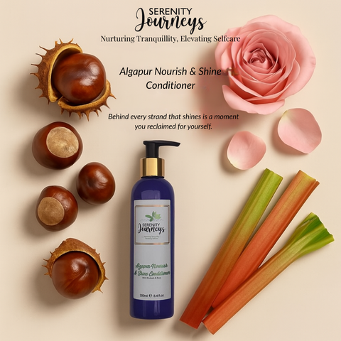 Algapur Nourish & Shine Conditioner – Rhubarb & Rose | 250ml